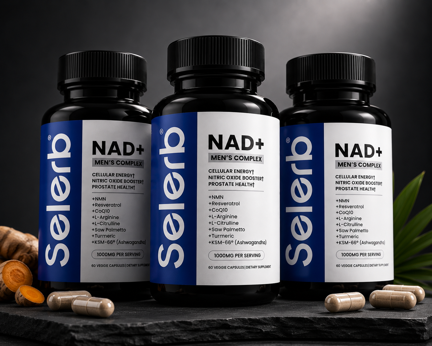 Suplemento Selerb NAD+ MENS 60 capsulas